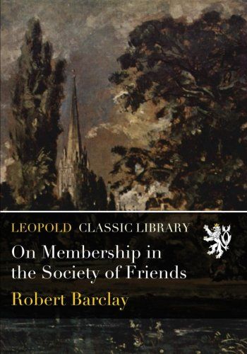 On Membership in the Society of Friends