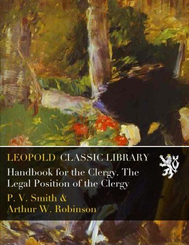 Handbook for the Clergy. The Legal Position of the Clergy