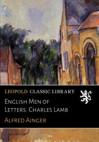 English Men of Letters. Charles Lamb