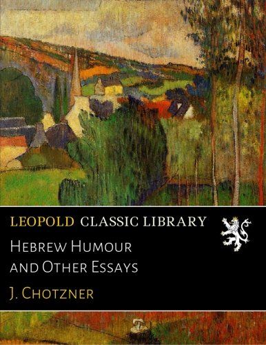 Hebrew Humour and Other Essays