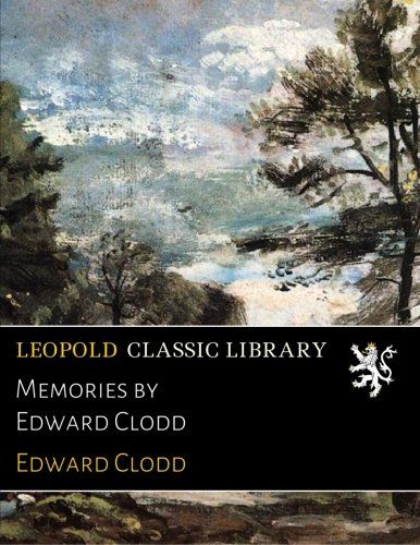 Memories by Edward Clodd