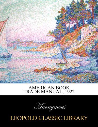 American book trade Manual, 1922