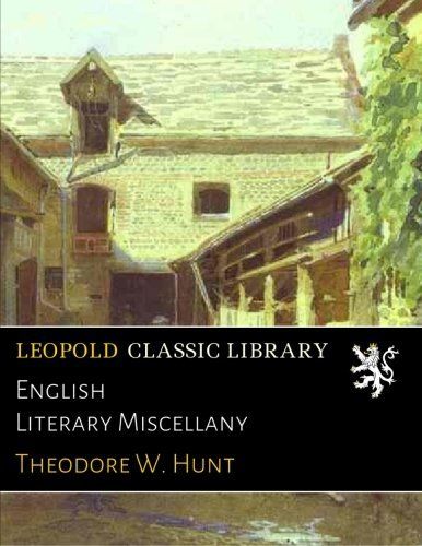 English Literary Miscellany