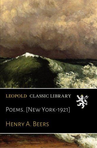Poems. [New York-1921]