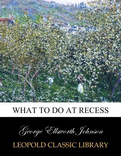 What to do at recess