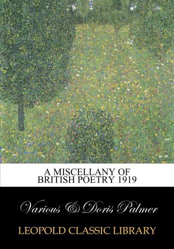 A miscellany of British poetry 1919