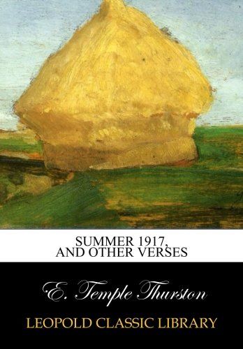 Summer 1917, and other verses