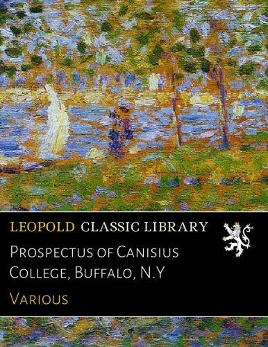 Prospectus of Canisius College, Buffalo, N.Y