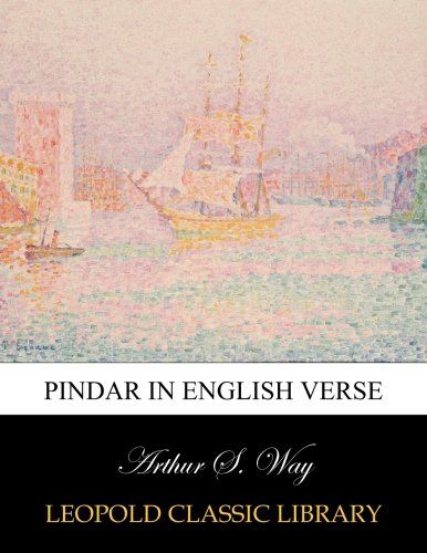 Pindar in English verse