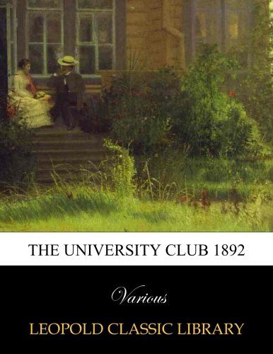 The University Club 1892