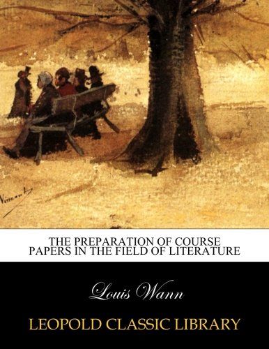 The preparation of course papers in the field of literature