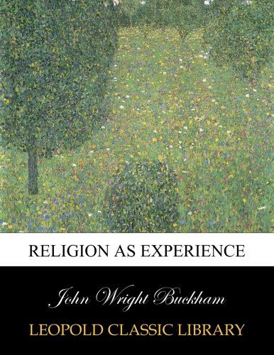 Religion as experience