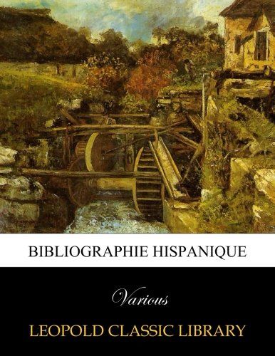 Bibliographie hispanique (French Edition)