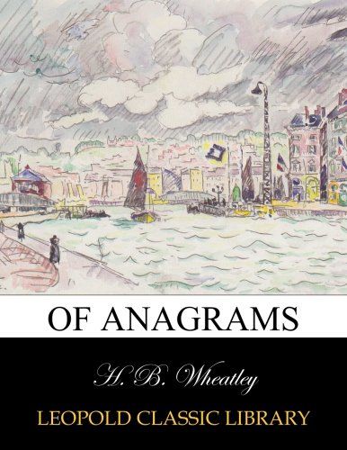 Of anagrams