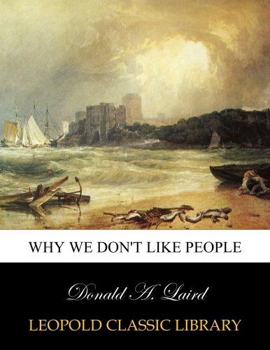 Why we don't like people