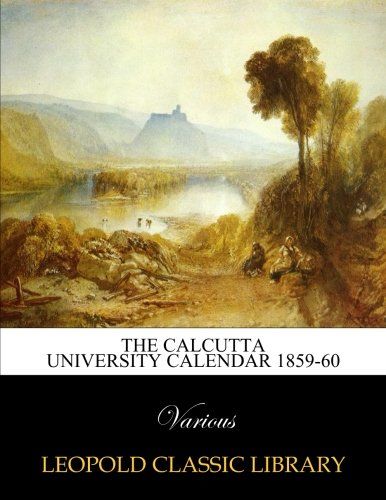 The Calcutta University Calendar 1859-60