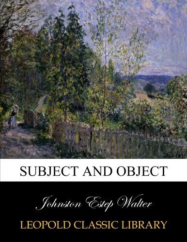 Subject and object
