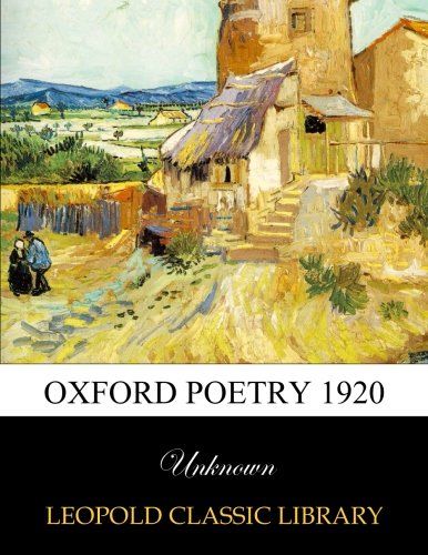 Oxford poetry 1920