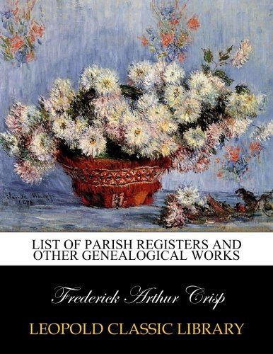 List of parish registers and other genealogical works