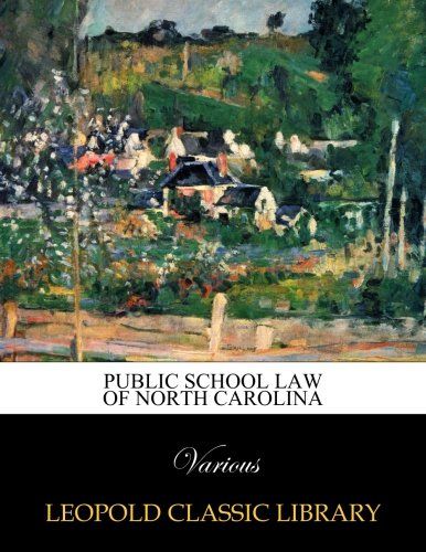 Public School Law of North Carolina