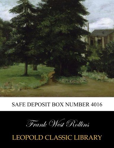Safe Deposit Box Number 4016