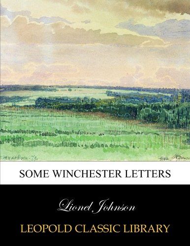 Some Winchester letters