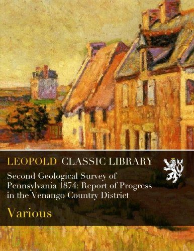 Second Geological Survey of Pennsylvania 1874: Report of Progress in the Venango Country District