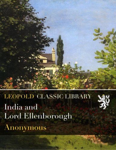 India and Lord Ellenborough