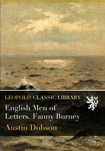 English Men of Letters. Fanny Burney