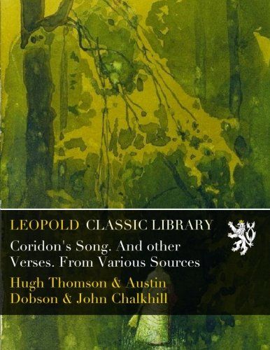 Coridon's Song. And other Verses. From Various Sources