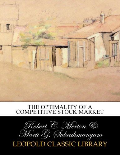 The optimality of a competitive stock market