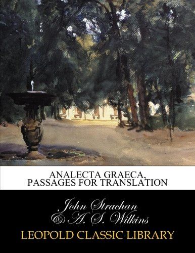 Analecta graeca, passages for translation