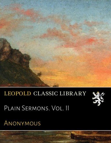 Plain Sermons. Vol. II