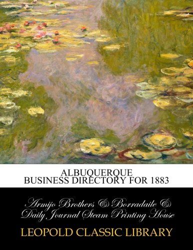 Albuquerque business directory for 1883