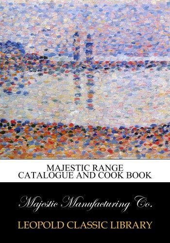 Majestic range catalogue and cook book