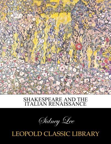 Shakespeare and the Italian renaissance