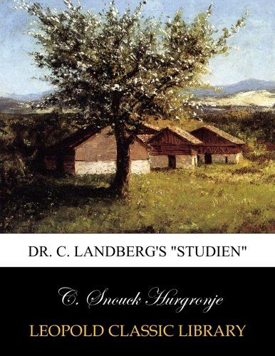 Dr. C. Landberg's "Studien" (German Edition)