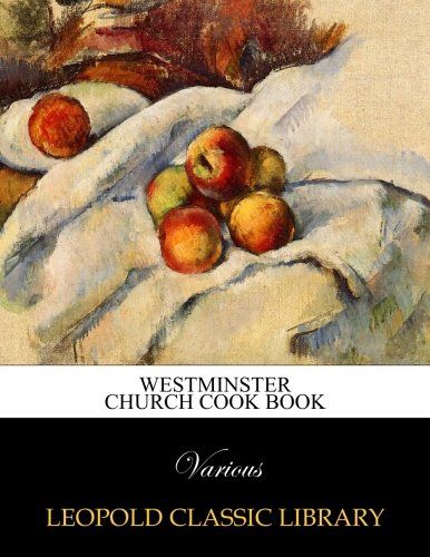 Westminster Church cook book