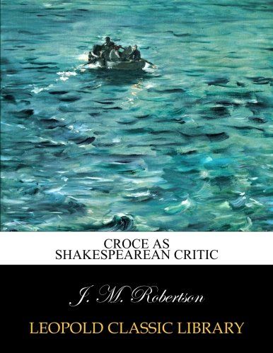 Croce as Shakespearean critic