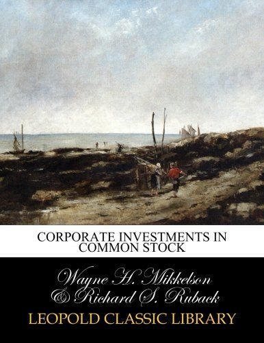 Corporate investments in common stock