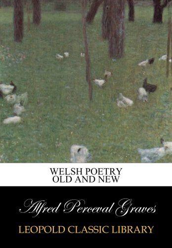 Welsh poetry old and new