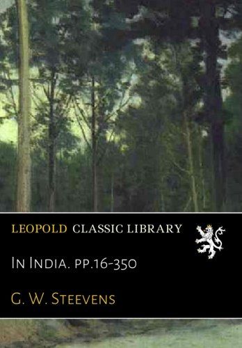 In India. pp.16-350