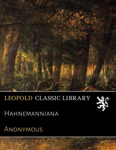 Hahnemanniana (German Edition)