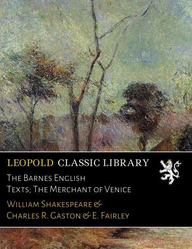The Barnes English Texts; The Merchant of Venice