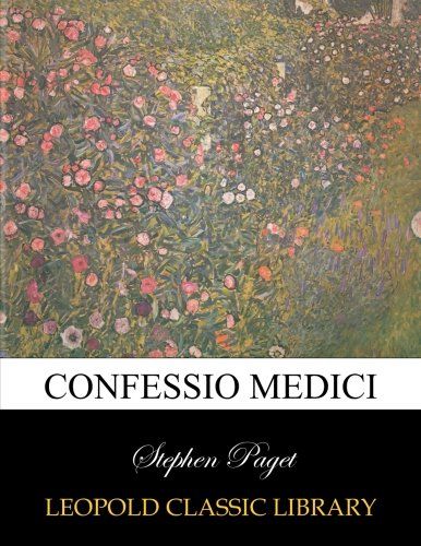 Confessio medici (Latin Edition)