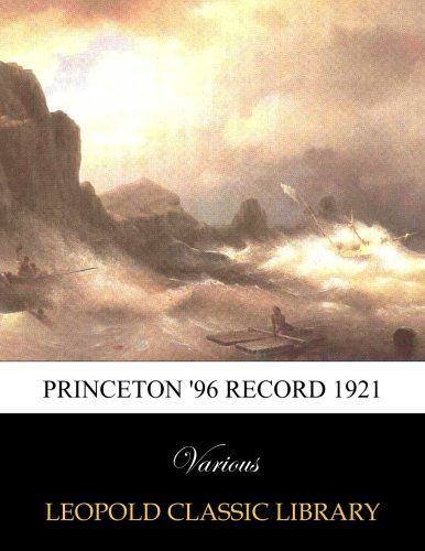 Princeton '96 record 1921