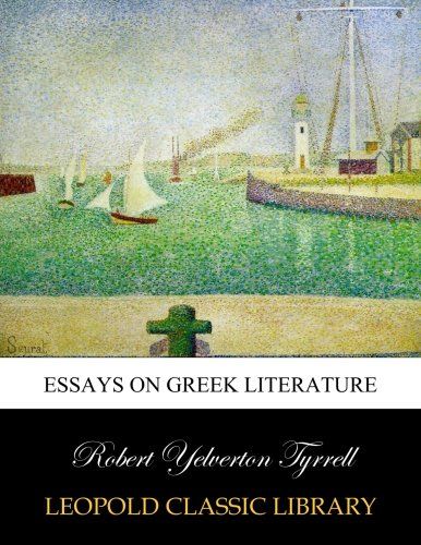 Essays on Greek literature