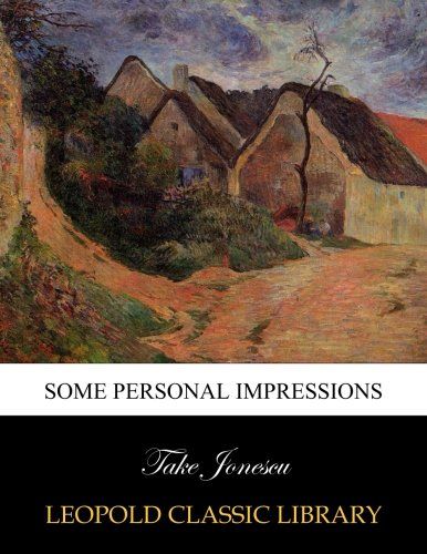 Some personal impressions