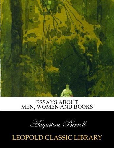 Essays about men, women and books
