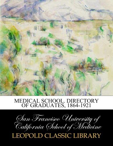 Medical School. Directory of graduates, 1864-1921